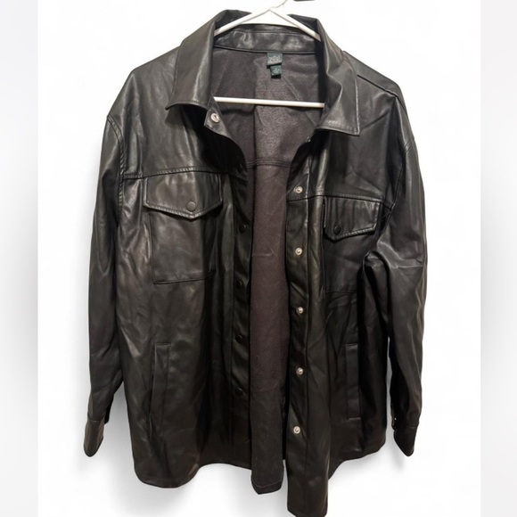 Wild Fable Faux Leather Shacket size medium - Picture 1 of 4